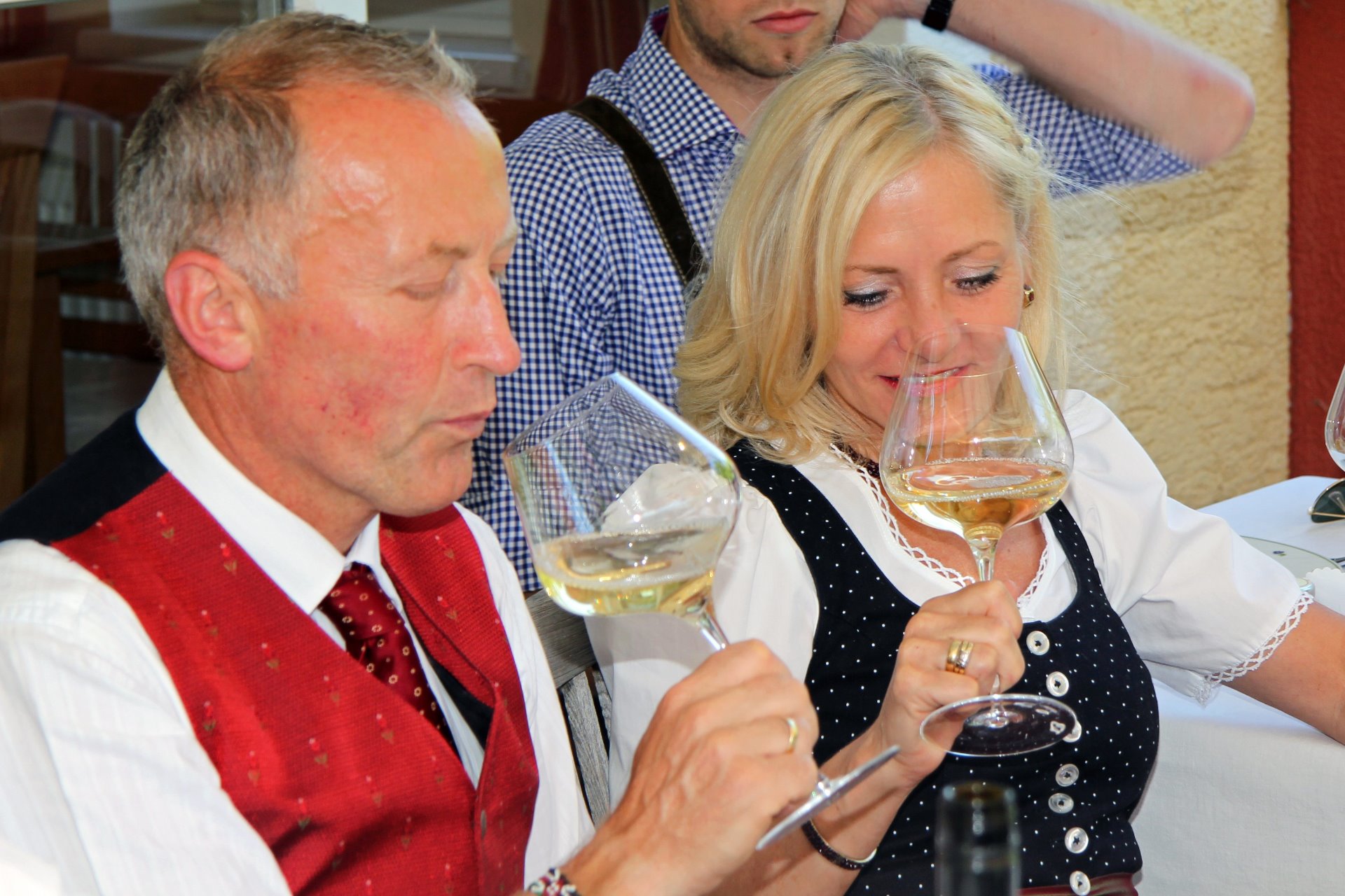 Die Wirtsleute Erich und Brigitte Lauber